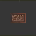 Carved Wooden Box With Intricate Floral Patterns On Lid And Side Panels