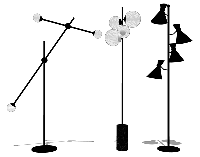 Light Luxury Floor Lamp 3d model