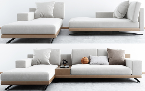 Modern Combination Sofa Multiplayer Sofa 3d model