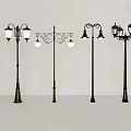 Various Styles of Outdoor Lights with Classic Lantern Shades and Lamp Post Designs