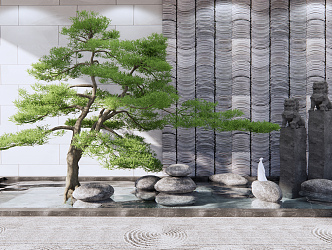 New Chinese Landscape Sick Stone Waterscape 3d model