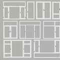 Aluminum alloy floor-to-ceiling window frame casement window bay window facing window glass window floor-to-ceiling window toilet window balcony window 3d model