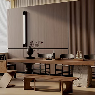 Modern table combination 3d model