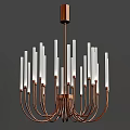 Modern chandelier Stillux line 3d model