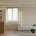 Modern Living And Dining Room Interior Design With Dining Table Sofa Pendant Light And Fireplace