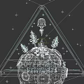 Outer Wilds Ventures Cosmic Adventure With Rocket Campfire Trees And Planet