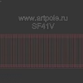Long White Decorative Component With Vertical Stripes And Rectangular Frame