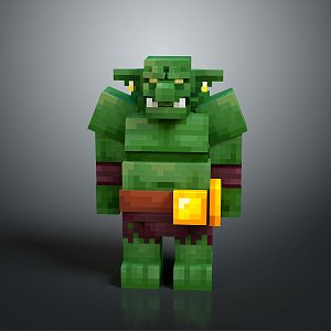 Goblin Monster Boss Monster Ttroll Mountain Essence Alien Monster Alien Monster Alien Monster 3d model