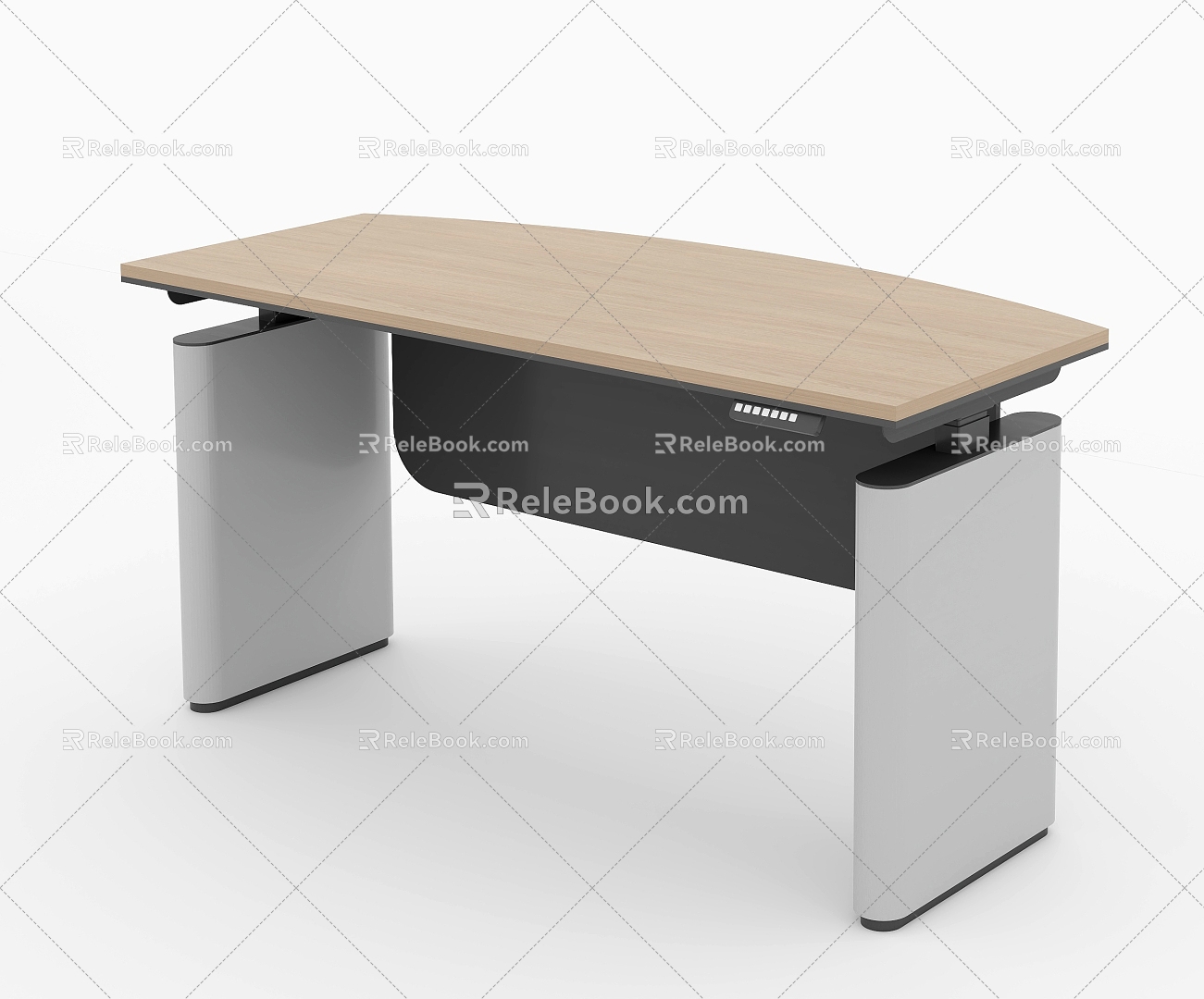 Office lifting desk 3d model