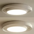 Modern Minimalist White Circular Flush Mount Ceiling Light With Sleek Design And Even Glow 3d model