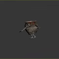 Unique Anthropomorphic Ceramic Pot With Arms Legs And Red Interior For Home Decor