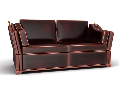 Modern double sofa 3d model