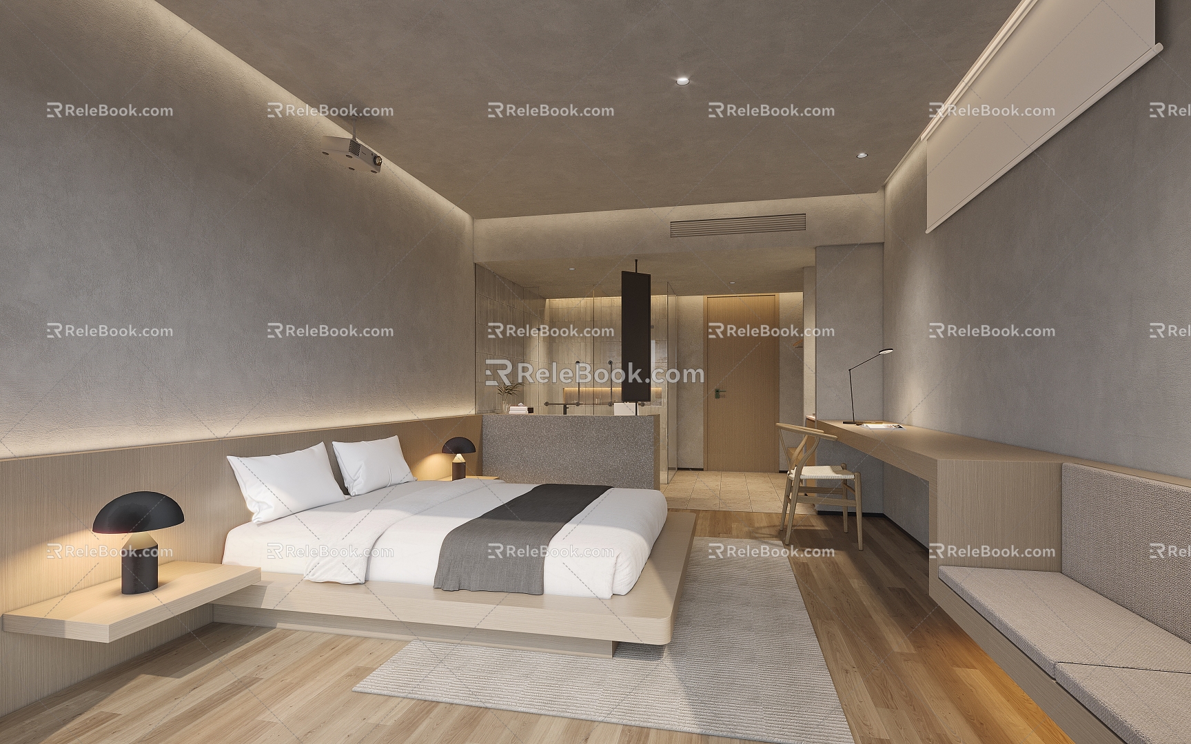 Hotel Rooms Homestay Rooms 3d model