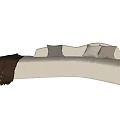 Modern Multiplayer Sofa Shaped Sofa 3d model