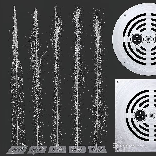 Stainless Steel Building Drainage Components With Grille Design And Efficient Water Flow 3d model 