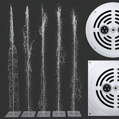 Stainless Steel Building Drainage Components With Grille Design And Efficient Water Flow 3d model