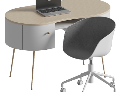 RH Modern Office Desk and Chair Computer Desk and Chair model