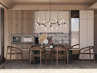 Simple Restaurant Modern Restaurant 3d model