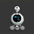 Robot Assistant Small Robot Butler Robot Butler Figure Game Figure 3d model