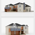 Single Family Home Exterior Design Featuring Gabled Roof Stone Walls Arched Windows And Front Porch