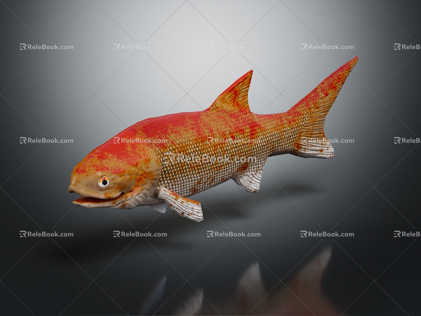 Modern Fish Carp 3d model