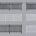 Various Stylish Fence Designs in Black and White for Home Exteriors