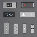 Modern Elevators In Public Facility With Multiple Units And Sleek Metal Design