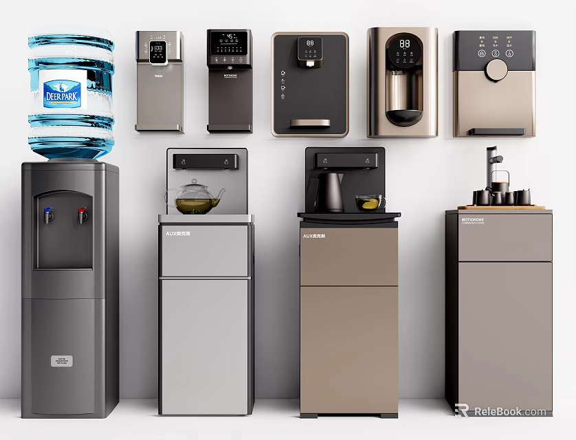Various Household Appliances With Modern Designs And Stylish Colors For Daily Home Use 3d model 