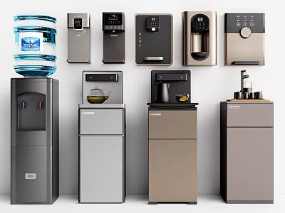 Various Household Appliances With Modern Designs And Stylish Colors For Daily Home Use 3d model