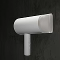 White Electric Hair Dryer with Modern Sleek Design for Daily Personal Grooming Use