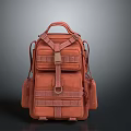 Brown Multi Pocket Functional Durable Backpack For Daily Use And Travel