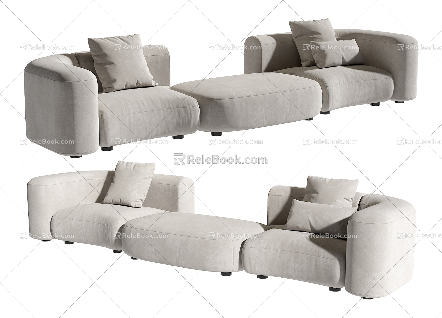 Multiplayer Sofa 3d model