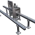 Industrial Equipment Automated Conveyor System With Metal Frame And Support Legs