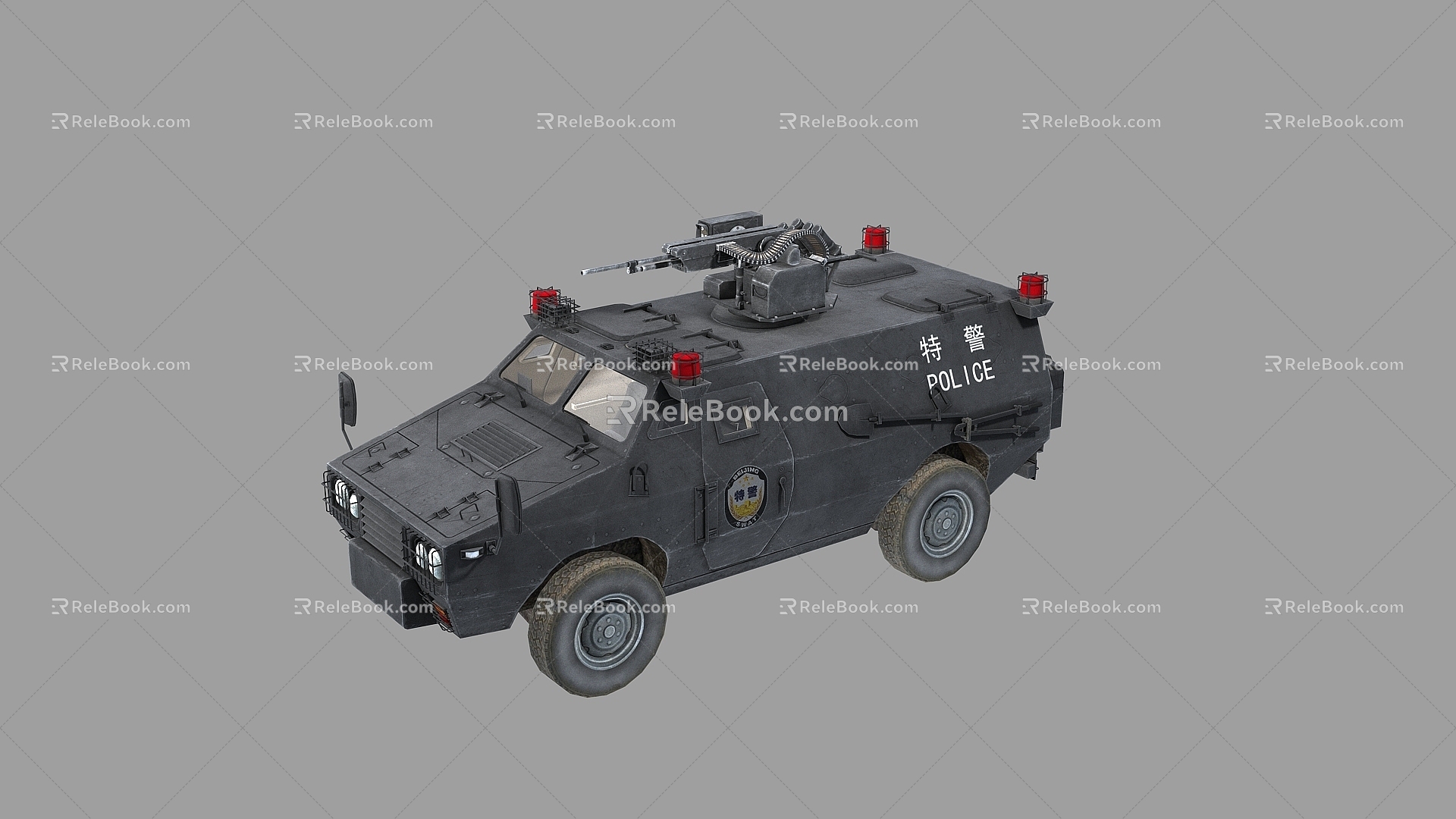 PBR ZFB05 armored anti-riot vehicle wheeled armored vehicle special police anti-riot vehicle police car anti-riot vehicle Iveco explosion-proof vehicle 3d model