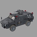 PBR ZFB05 armored anti-riot vehicle wheeled armored vehicle special police anti-riot vehicle police car anti-riot vehicle Iveco explosion-proof vehicle 3d model