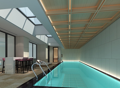 Underground Pool Modern Pool 3d model