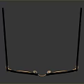 Classic Black Frame Sunglasses With Gold Accents And Tinted Lenses For Daily Use