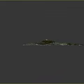 Detailed 3D Terrain Model Showing Coastal Landforms and Geographic Features with Land Sea Areas