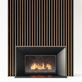 Modern Fireplace 3d model