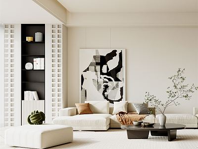 modern living room model