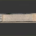 Natural Sandstone Structure With Rough Textured Surface On Black Reflective Base