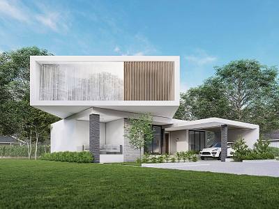 Modern Villa Homestay 3d model