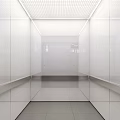 Modern elevator car 3d model
