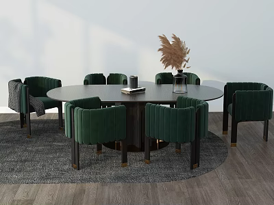 Modern Dining Table and Chair Combination Special Dining Table and Chair Combination 3d model