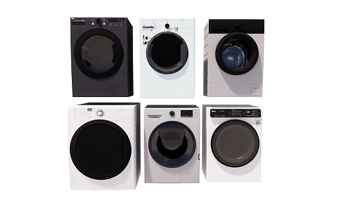 Modern washing machine drum washing machine 3d model