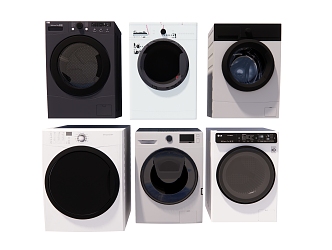 Modern washing machine drum washing machine 3d model