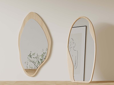 Mirror Modern Children's Full-length Mirror Decorative Mirror 3d model