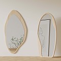 Mirror Modern Children's Full-length Mirror Decorative Mirror 3d model