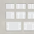 Modern windows combination windows glass windows floor-to-ceiling windows balcony windows bay windows bedroom windows sliding windows casement windows doors and windows 3d model