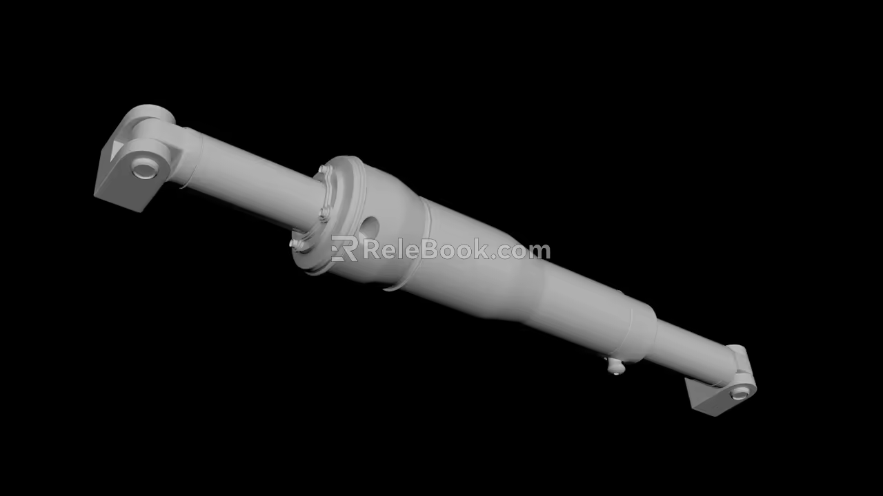 Modern parts up 3d model